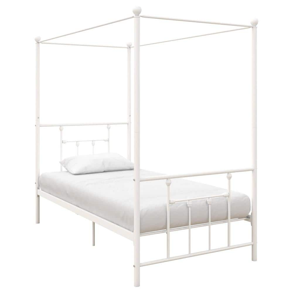 Reviews For DHP Mia White Canopy Twin Bed | Pg 2 - The Home Depot