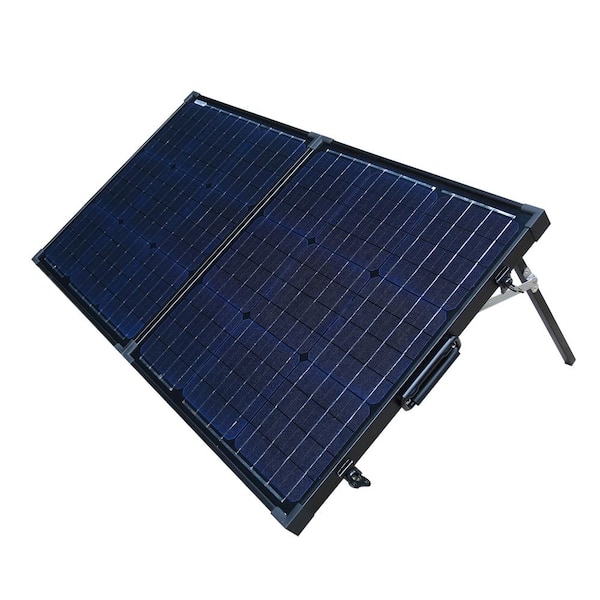 80 Watt 12 Volt Solar Crystalline Panel Camping Solar Power Panel Sun W/Inverter 