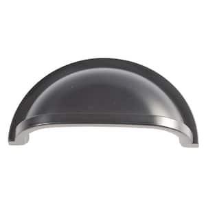 Williamsburg Cup Pull 3 in. (76 mm) Center to Center Black Mist Finish Zinc Cup Pull (1-Pack)