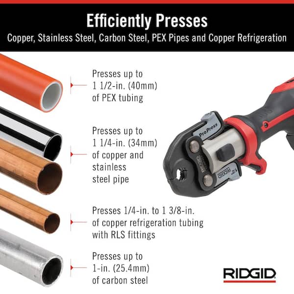 本当に信頼出来る店 Tool Press Steel Stainless 251 RP RIDGID Kit 3 Includes ヤスリ