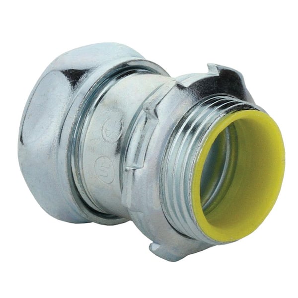 Commercial Electric 2 in. Electrical Metallic Tubing (EMT) Compression Connector with Insulated Throat