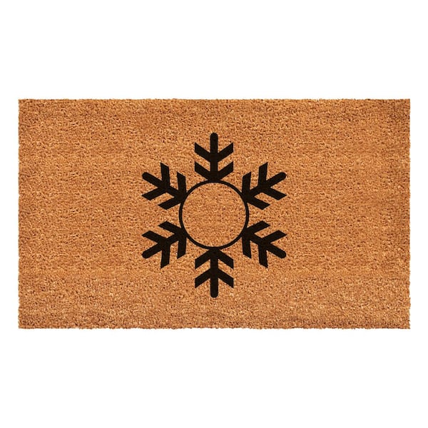 Snowflake Multi-Colored 36 in. x 72 in. Indoor or Outdoor Doormat