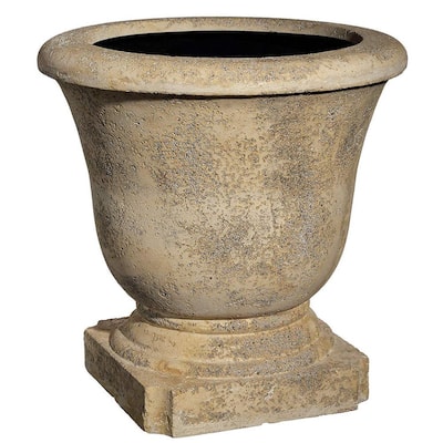 MPG 17.75 in. Square Old Stone Cast Stone Lattice Planter PS5930OS - The  Home Depot