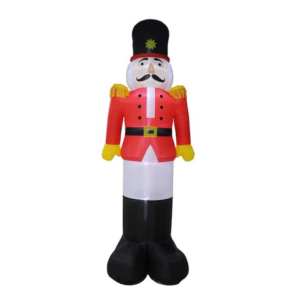 13 ft. 25 in. H x 3 ft. 5 in. W x 5 ft. L LED Lighted Christmas Inflatable Nutcracker HC79347