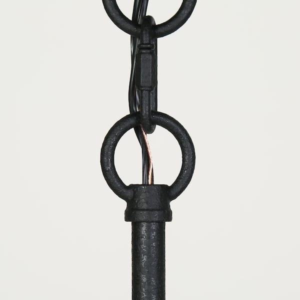 LNC Boho White Wood Drum Island Beaded Chandelier, Modern 1-Light Pendant Light with Brown Hemp Rope for Exotic Romance