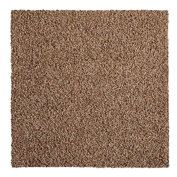 TrafficMaster Field Day Brown Residential 18 in. x 18 in. Peel and Stick Carpet Tile (10 Tiles/Case) (22.5 sq. ft.)