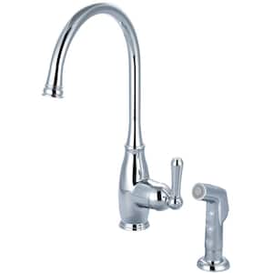 Single Handle Standard Kitchen Faucet with Side Spray