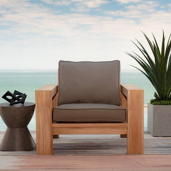 Hamilton Texture Deep Seat Outdoor Cushion Set Tan - Arden Selections