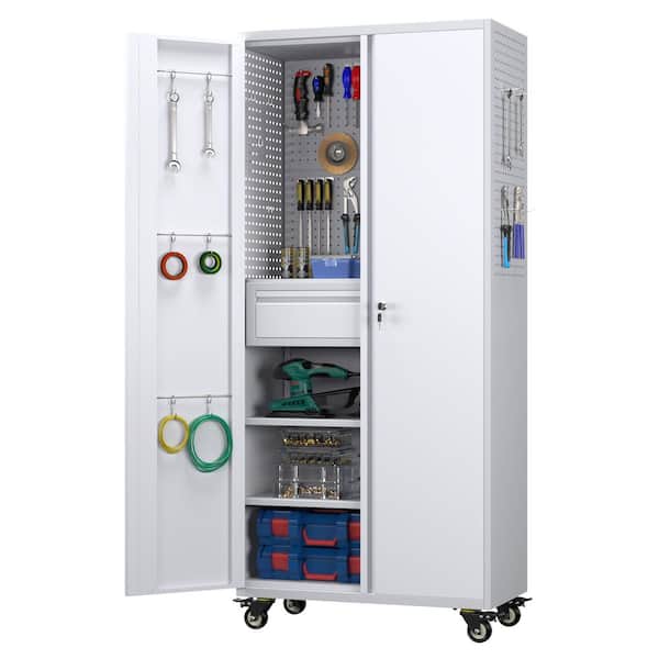 K❤︎ Kaikeeqli 34 in. W x 71 in. H x 18 in. D Metal Storage
