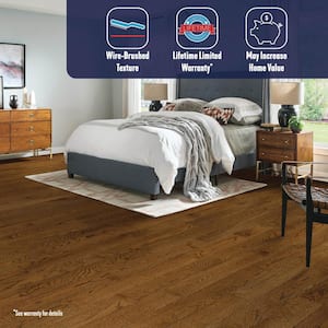 American Vintage Falcon Red Oak 3/4 in. T x 5 in. W Wirebrushed Solid Hardwood Flooring [23.5 sq. ft./carton]