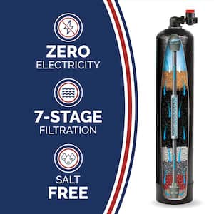 ECO-X Series 7-Stage Municipal Water Filtration and Salt-Free Conditioning System (Treats up to 5 Bathrooms)