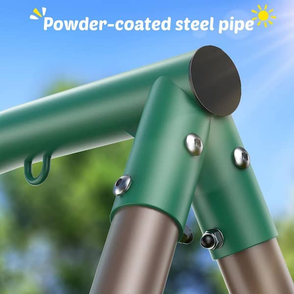 Steel Frame A-Frame Swing Set with 60