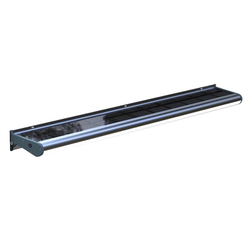 Solar Powered 20-Watt Gray Outdoor Integrated LED Wall Flood, Billboard Sig