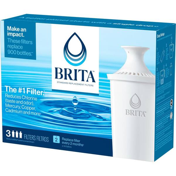 Brita Classic Water Pitcher & (10) Replacement Filters OB03 FREE SHIPPING!