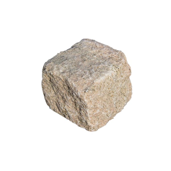 Nantucket Pavers Cobblestone 4 in. x 4 in. x 4 in. Tan Granite Edging (250-Pieces/83 Linear ft./Pallet)