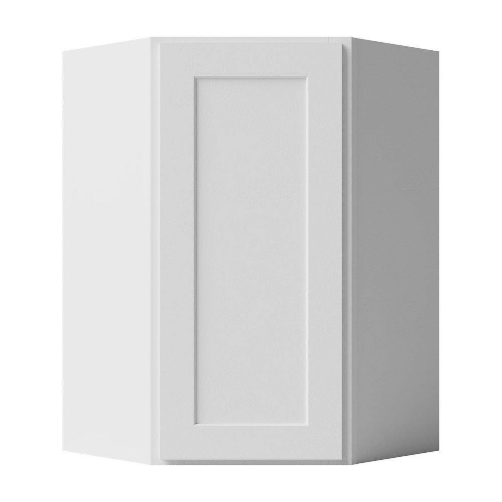 24 in. W x 12 in. D x 36 in. H Ready to Assemble Solid Wood Shaker Wall Diagonal Kitchen Cabinet in White price history on PriceWatchPro
