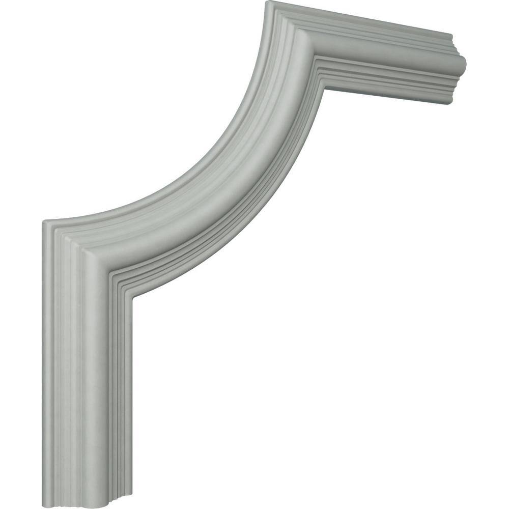 White High Density Urethane Crown Moulding Corner