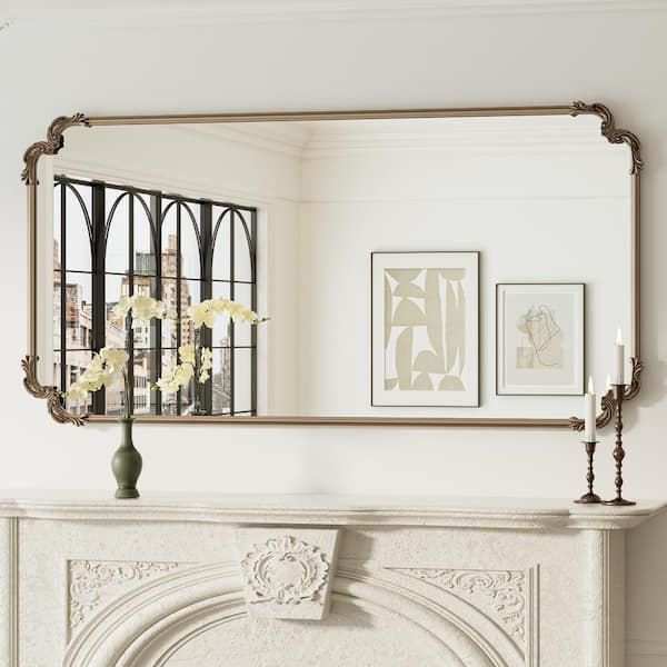 KeonJinn 60 in. H x 30 in. W Framed Rectangular Vintage Mirror