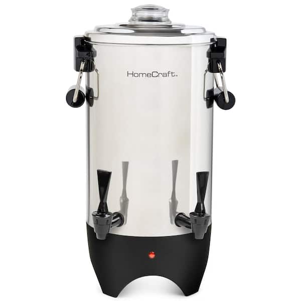 VEVOR 50 Cups Commercial Coffee Urn Stainless Steel Large Coffee Dispenser  1000W Electric Coffee Maker Urn For Quick Brewing