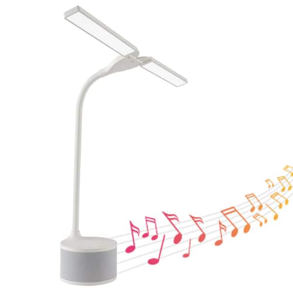 OttLite Ottlite Desk Lamps 26-in Adjustable White Touch Desk Lamp with  Plastic Shade in the Desk Lamps department at
