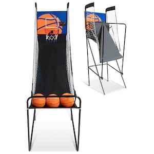 Foldable Single Shot Basketball Arcade Game with Electronic Scorer 3 Basketballs