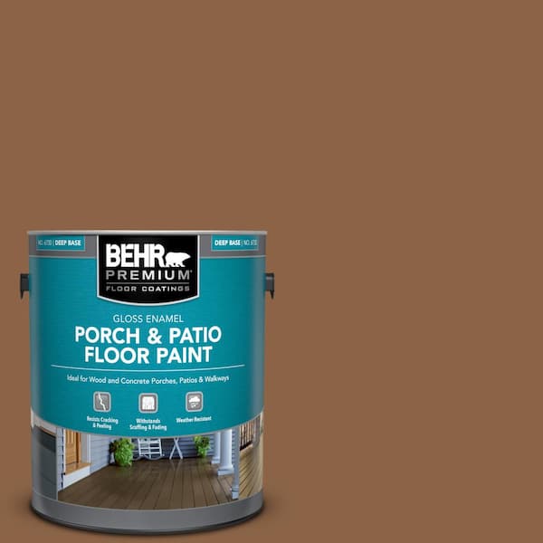 1 gal. #S240-7 Leather Work Gloss Enamel Interior/Exterior Porch and Patio Floor Paint