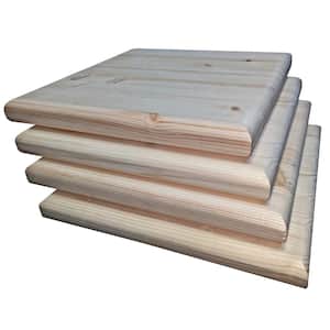 1 in. x 1 ft. x 1 ft. Allwood Pine Project Panel with Routed Edges on Both Faces (4-Pack)