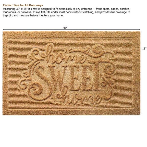 Heavy Duty Doormat with Non Slip PVC Baking Embossed Design Floor