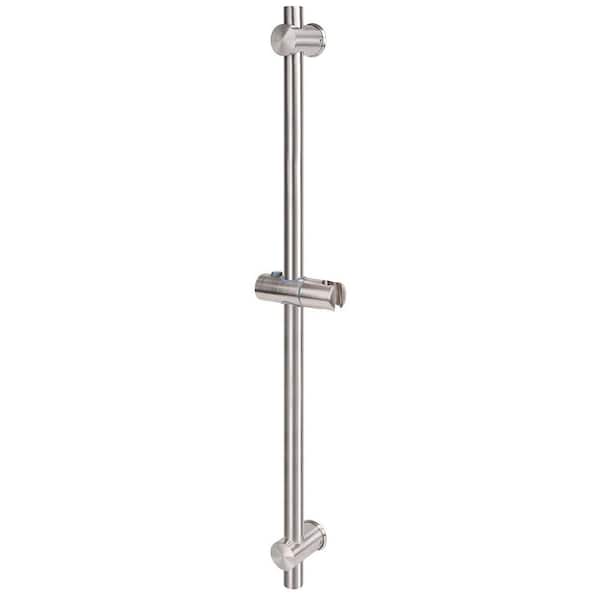 1-Piece Bath Hardware Set with Height Angle Adjustable Shower Holder for Bathroom Bath Shower in Brushed Nickel 120