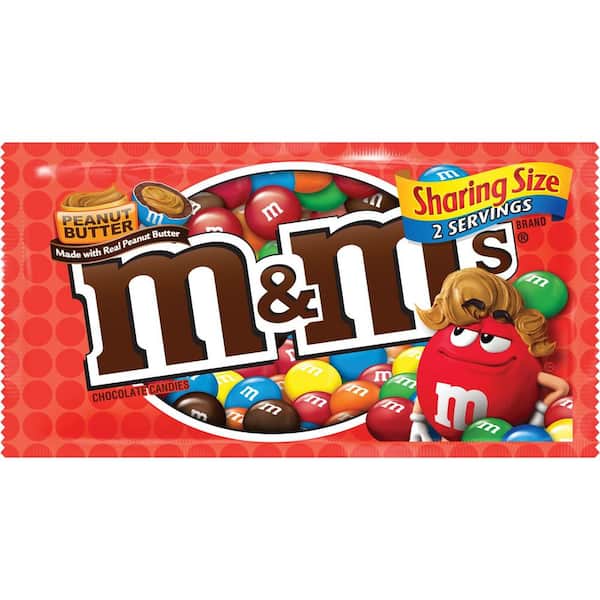 M&M's 2.83 oz. Peanut Butter M&M Chocolate 113172 - The Home Depot