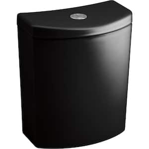 Persuade Curv 1.0/1.6 GPF Dual Flush Toilet Tank Only in Black Black