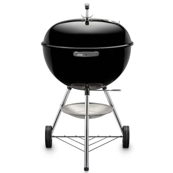 Weber in. Original Kettle Charcoal Grill in Black - The Home Depot