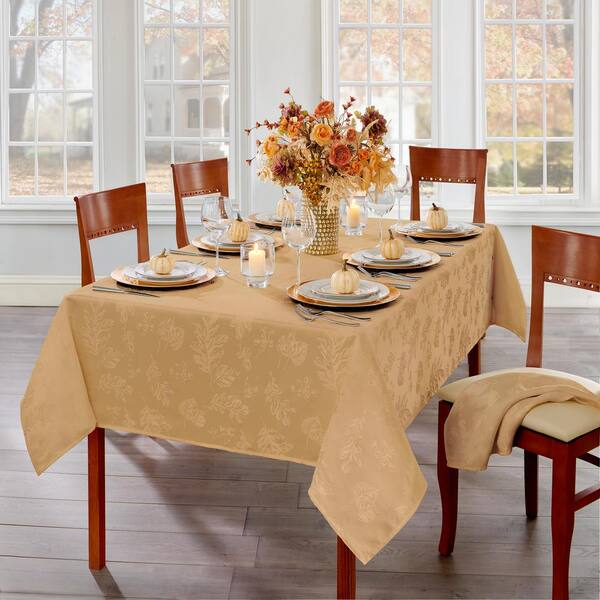 Leaf and Sun Print Tablecloth Simple Modern Abstract Home Kitchen