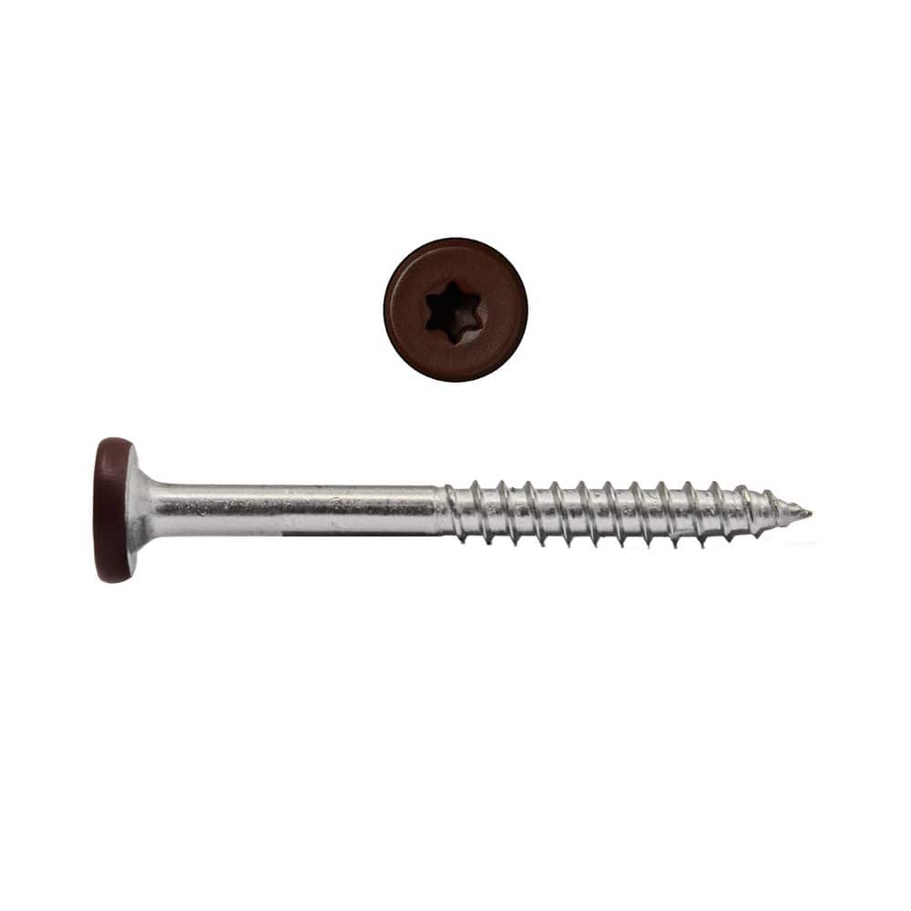 "#9 x 1-7/8 in. Star Flat Head Stainless Steel Fascia Composite Deck Screws Java #73 (100-pieces)" price history on PriceWatchPro