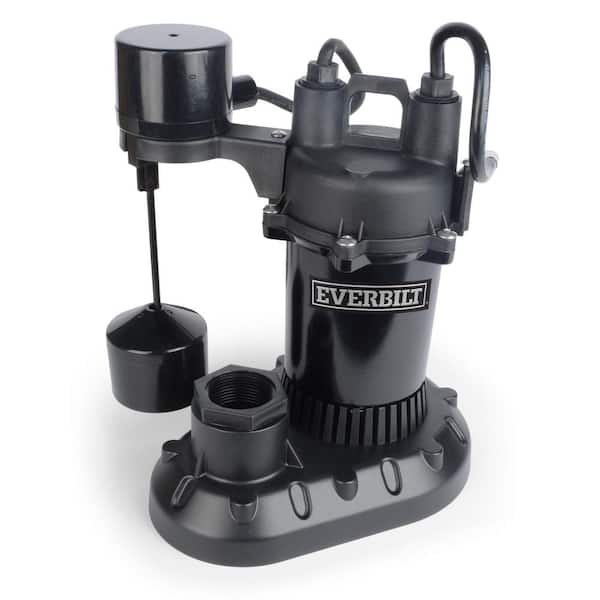 Everbilt 1/2 HP Submersible Aluminum Sump Pump with Vertical Switch