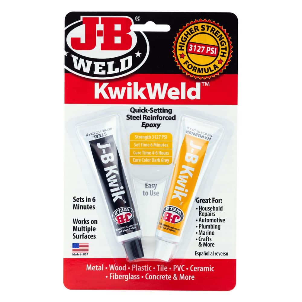 J-B Weld 2 1 oz. Twin Tube Kwikweld Epoxy 8276 - The Home Depot