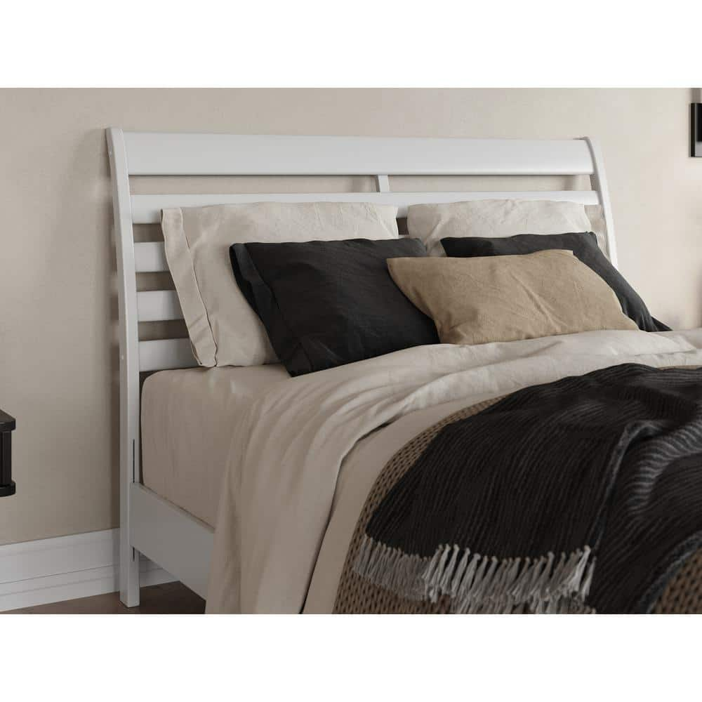 AFI Savannah White Solid Wood Queen Headboard With Attachable Charger   White Headboards Ar297842 64 1000 