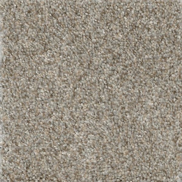 TrafficMaster Nimble Creek - Jumper - Gray 32 oz. SD Polyester Texture Installed Carpet