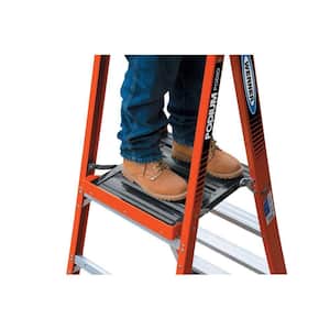 8 ft. Fiberglass Podium Step Ladder ( 14 ft. Reach Height) with 300 lbs. Load Capacity Type IA Duty Rating