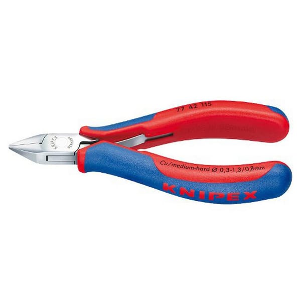 KNIPEX 4-1/2 in. Electronics Diagonal Cutters with Comfort Grip