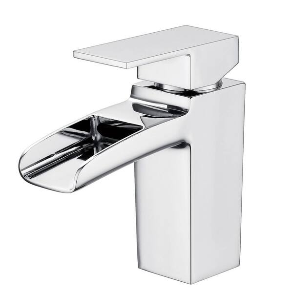 Single-Handle Single Hole Bathroom Sink Faucet in Chrome