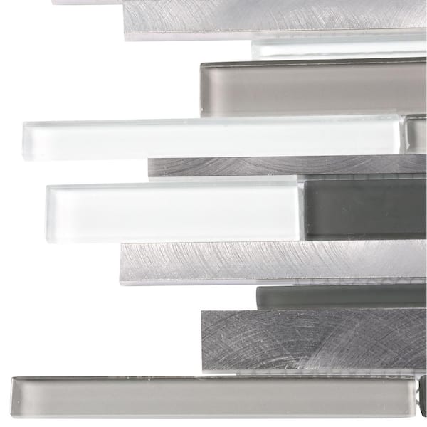 Brushed Metal Mosaic Backsplash Brushed Stainless Steel Mosaic Tiles ...