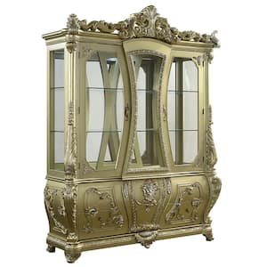 Gold Finish 26 in. Display Cabinet