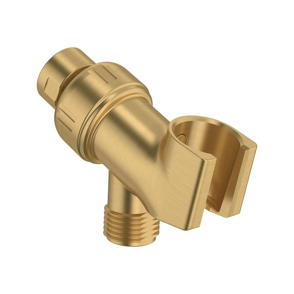 Brushed Gold Universal Shower Arm with Ball Joint