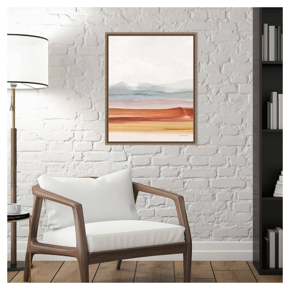 Sierra Hills Abstract Landscape Canvas Print with Bronze Frame