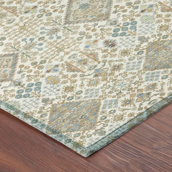 Chantille Machine Washable Indoor/Outdoor Abstract ACN2478 Ivory 2 ft. x 3 ft. Accent Rug