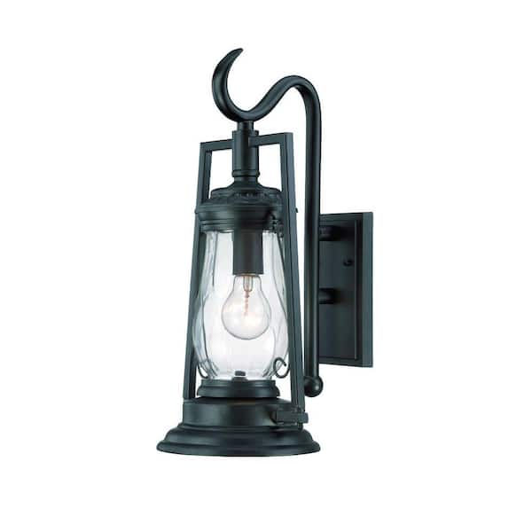 Acclaim Lighting Kero Collection 1-Light Matte Black Outdoor Wall Lantern Sconce