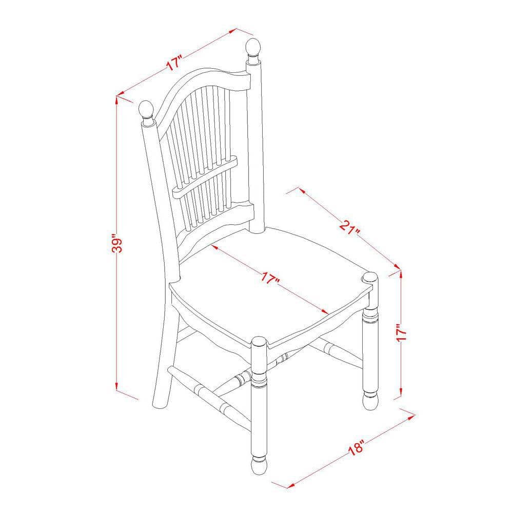 Linen White 7-Piece Wood Dining Set with High Back Chairs
