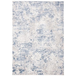Amelia Gray/Blue 5 ft. x 8 ft. Abstract Area Rug
