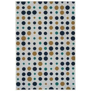 Puerto Collection White 5 ft. x 7 ft. 6 in. Rectangle Indoor/Outdoor Area Rug